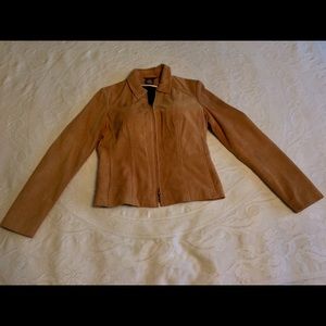 Mark Eisen Tan Leather (suede) Jacket - XS (EUC)
